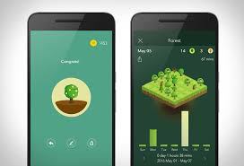 Screenshots of forest app