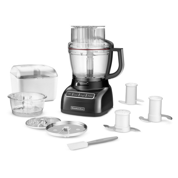 Food processor with attachments