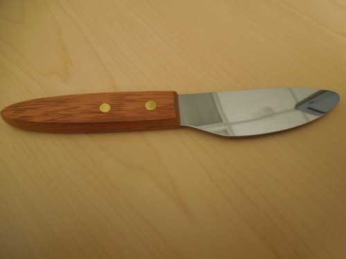 Brown handled Over sized Butter Knife