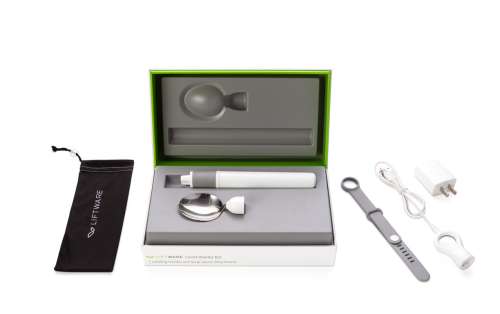 Gray Liftware Level box w/white utensil