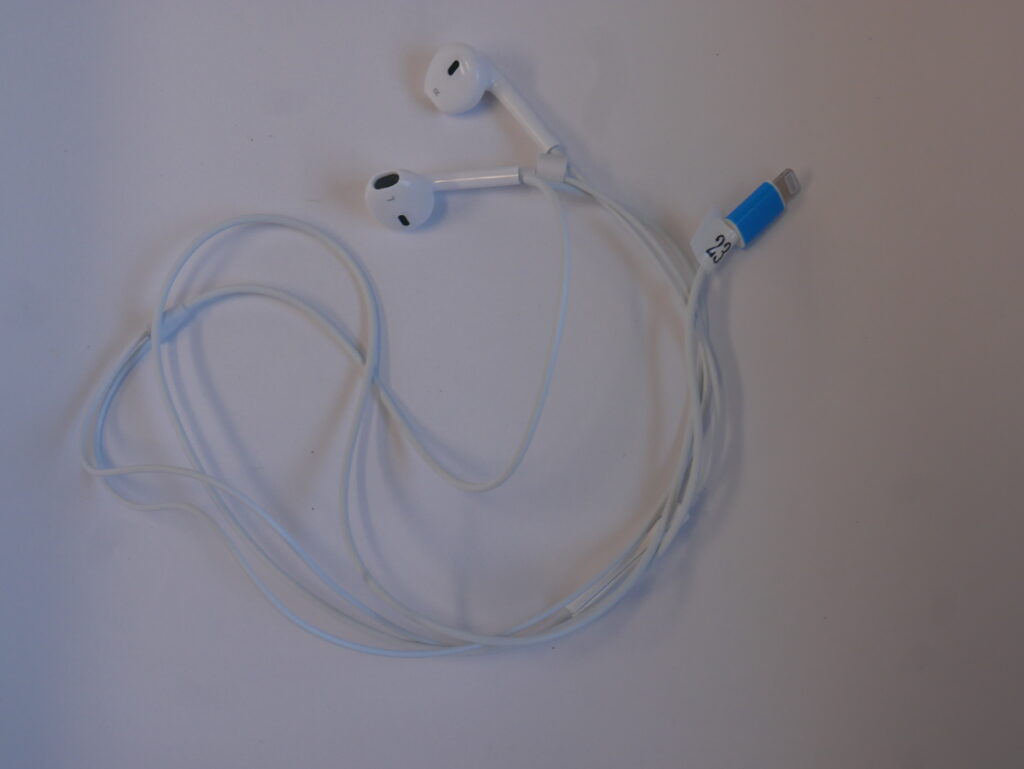 White Apple Wired Earbuds
