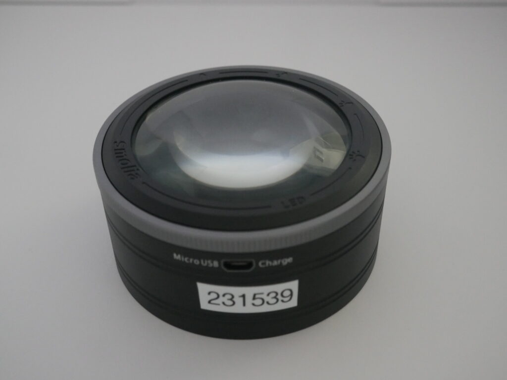 Black Dome Magnifier with Light