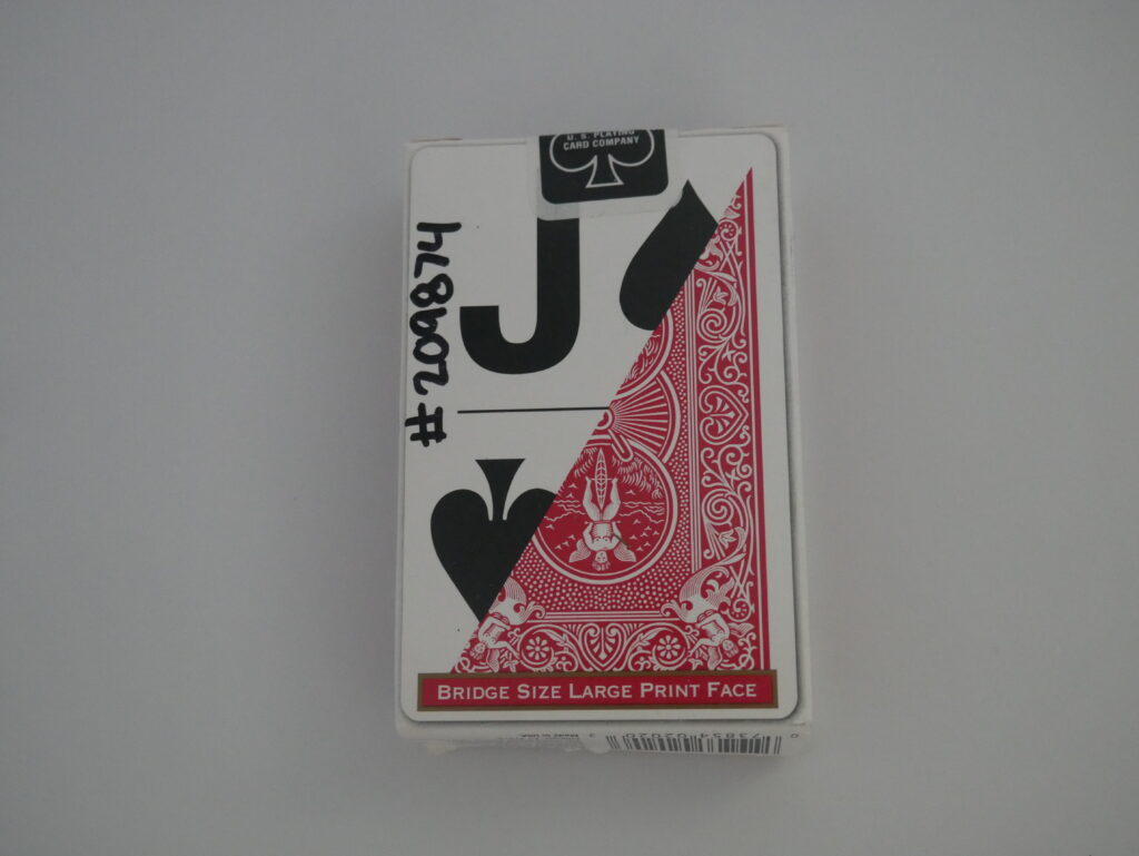 Black-Red-White Large Print Playing Cards